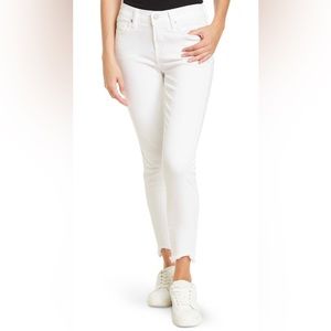 7 For All Mankind skinny white jeans